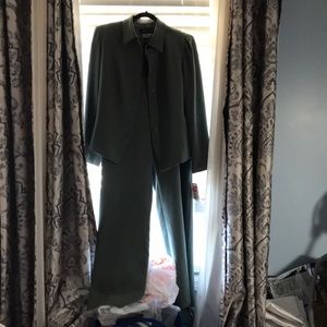 Donna Morgan Sage Green Pantsuit